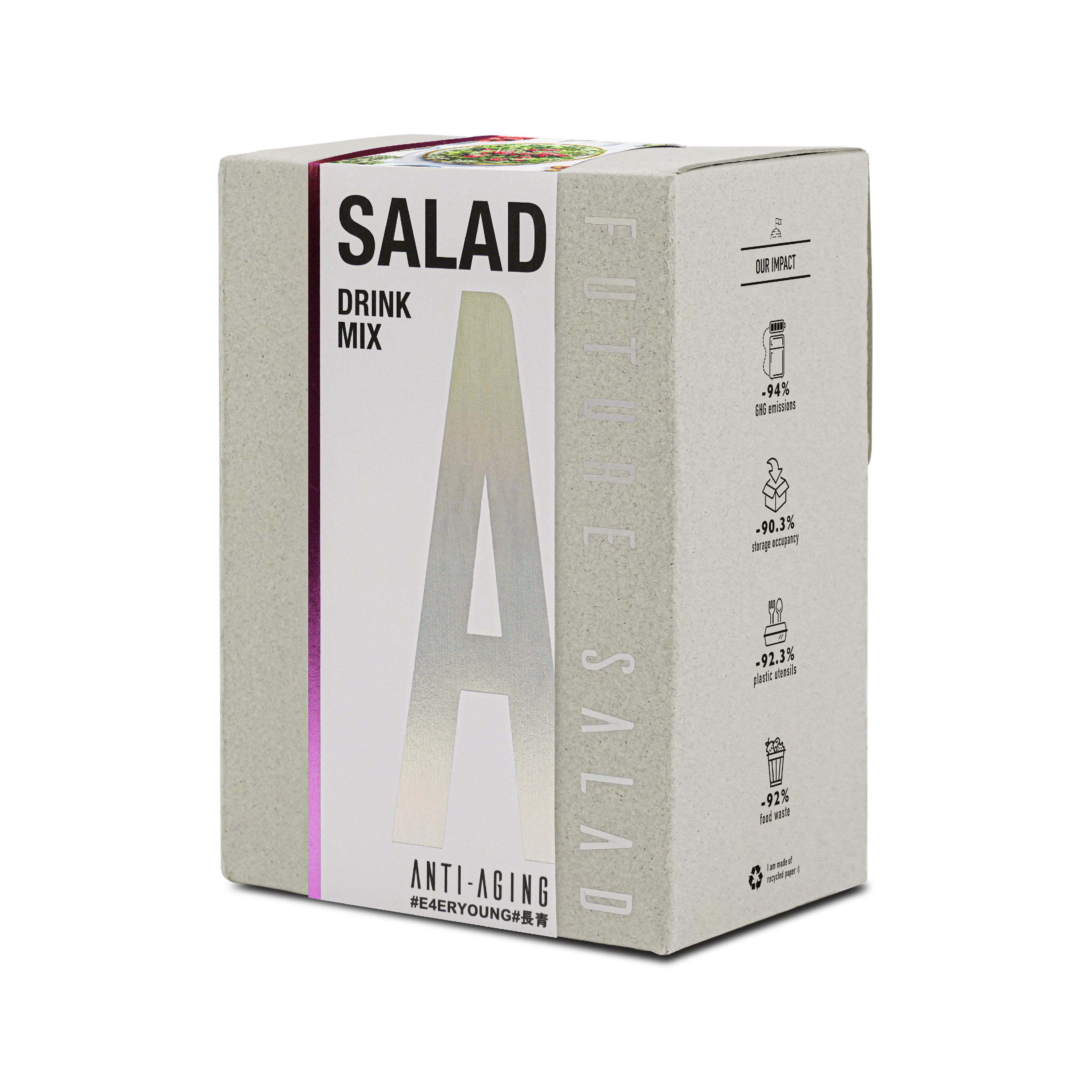 飲用指引 | 凍齡新沙律 Anti-Aging Salad Drink Mix 30包裝| Future Salad