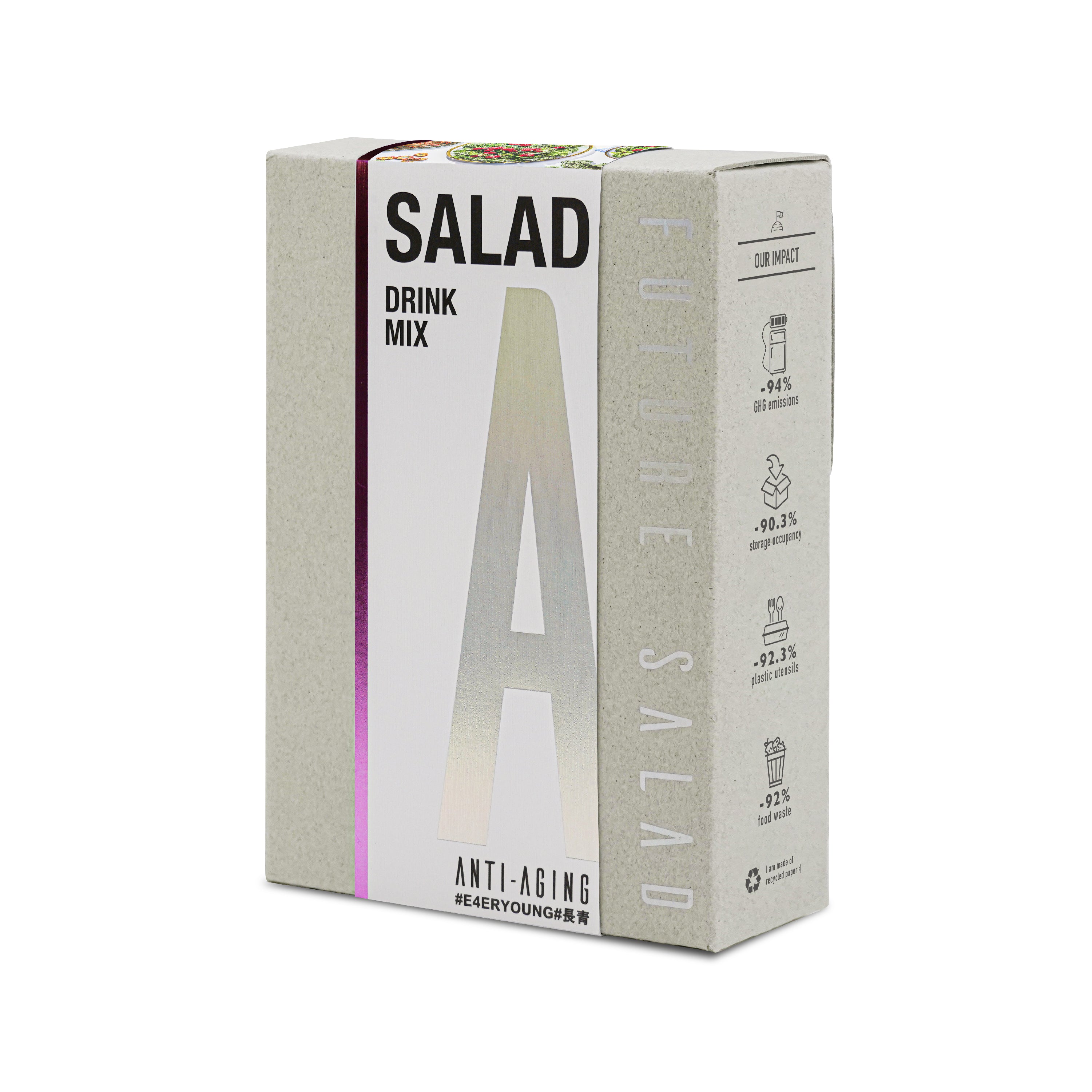 飲用指引 | 凍齡新沙律 Anti-Aging Salad Drink Mix 7包裝| Future Salad